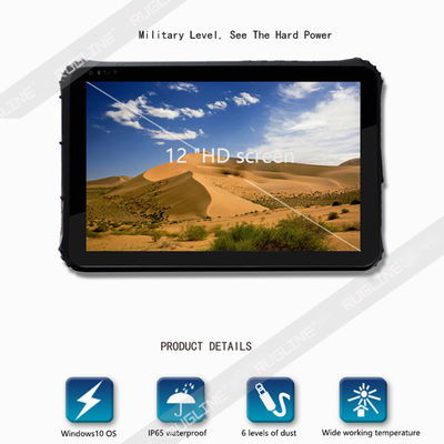 12,2 Zoll-schroffes Tablet Windows 10 Pro, industrielles schroffes Tablet 128G