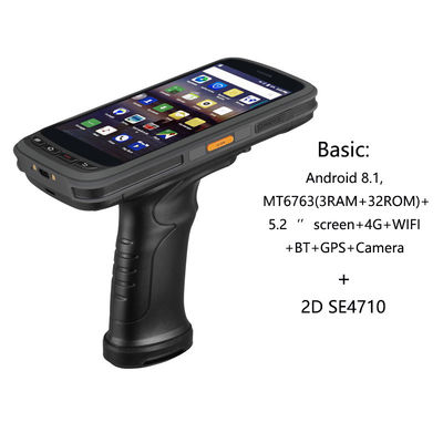 5,2 Zoll 8000mAh 32G industrielles Hand-PDA Android 8,1 OS