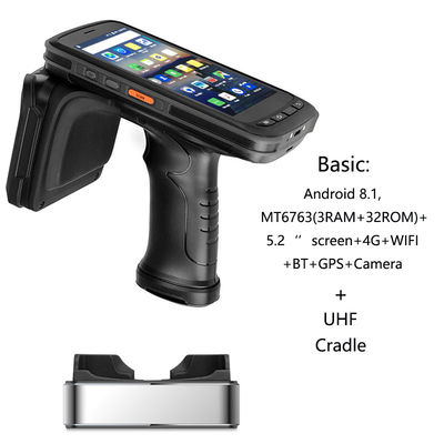 5,2 Zoll 8000mAh 32G industrielles Hand-PDA Android 8,1 OS