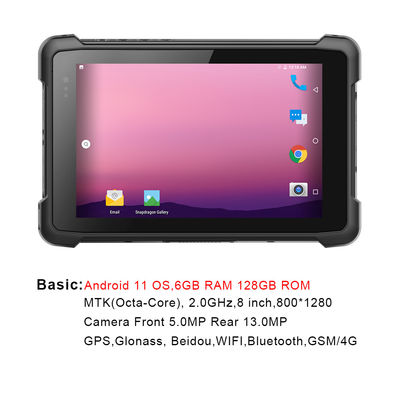 Industrielles schroffes Android - Tablet 6G RAM 128G ROM With Barcode Scanner OSs