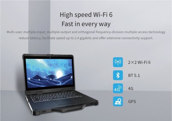 13,3 industrieller schroffer Laptop HDMI 1920x1080 Zoll-Windows 10 Intel