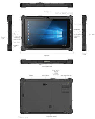 Tablet-PC Intels N5105 schroffes Schutz-Niveau IPS HDMI 860mAh Batterie-IP65