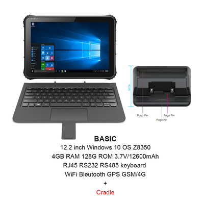 Schroffe Tablet 16:10 Windows CPU Z8350 mit NFC-Unterstützung ISO/IEC